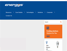 Tablet Screenshot of energysgroup.com